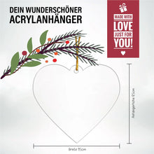 Lade das Bild in den Galerie-Viewer, personalisierter Weihnachtsbaum Acryl Anhänger - &quot;Enkelkinder machen das Leben großartig&quot;
