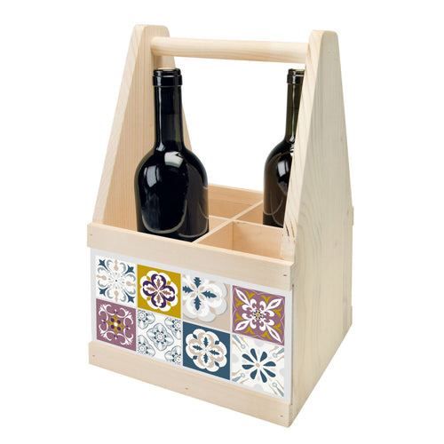 Weinkorb Weinbox Flaschenträger aus Holz Geschenkidee für Weinliebhaber Weintrinker Rotwein Weißwein edle Präsente mit Stil Weinpräsentation Weinaufbewahrung moderne wohnaccessoires küchenaccessoires