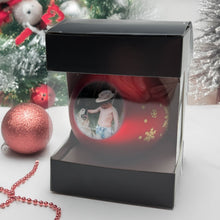 Lade das Bild in den Galerie-Viewer, Weihnachtsdeko weihnachtliche Kugeln Christbaumschmuck Baumschmuck für Weihnachten Baumdeko Weihnachtskugeln Christbaumkugeln Dekorierte Baumkugeln personalisiert mit Foto Nikolaus Geschenke Geschenkideen für Großeltern Eltern Dekotrends zur Erinnerung
