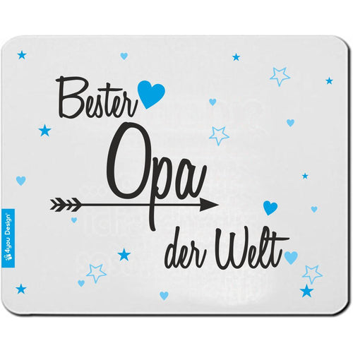 Mousepad Bester Opa der Welt Geschenk Geburtstag Weihnachtsgeschenk