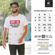 Lade das Bild in den Galerie-Viewer, T-Shirt &quot;Happy Aua - Einmal frech werden - zwei Ohrfeigen&quot; Fun Shirt mit frechen Spruch Hater Sprüche ich hasse Menschen Männer Geschenk
