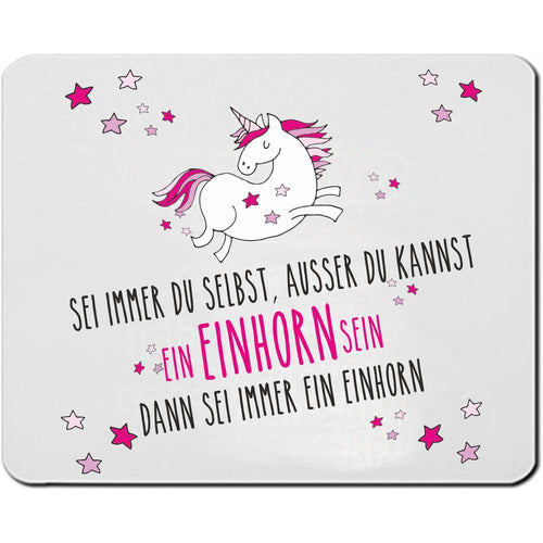 Einhorn Mousepad Geschenk Frau Frauengeschenk Deko Geburtstag lustig