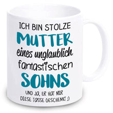 Lade das Bild in den Galerie-Viewer, Tasse &quot;Ich bin stolze Mutter eines unglaublich fantastischen Sohns&quot; | Geschenkidee 
