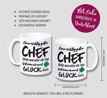 Lade das Bild in den Galerie-Viewer, Tasse &quot;Einen richtig guten Chef findet man nicht alle Tage&quot;  | Abschiedsgeschenk für Kollegen | Geschenkidee für beste Chefin | Tassen mit Spruch günstig witzig lustig Mitbringsel Wichtelgeschenk Ausbilder
