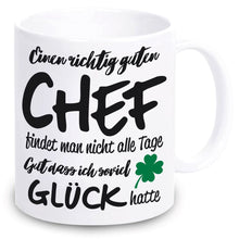 Lade das Bild in den Galerie-Viewer, Tasse &quot;Einen richtig guten Chef findet man nicht alle Tage&quot;  | Abschiedsgeschenk für Kollegen | Geschenkidee für beste Chefin | Tassen mit Spruch günstig witzig lustig Mitbringsel Wichtelgeschenk Ausbilder
