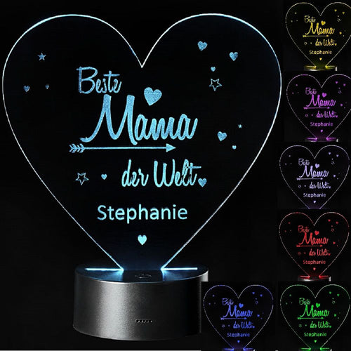  LED Motivlampe - personalisierte 3D Leuchte 